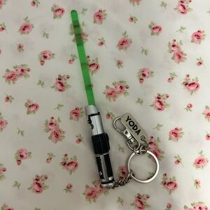 official disney lightsaber keychain